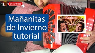 Mañaitas De Invierno  Tutorial de acordeon  Los Zuleta [upl. by Elletnuahc]