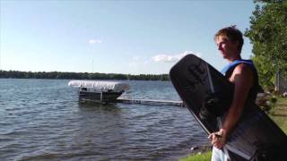 Full Throttle Aqua Extreme Wakeboard and Power Platform Kneeboard [upl. by Ruon]