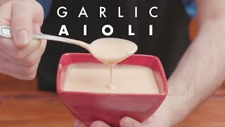 Spicy Garlic Aioli Recipe [upl. by Elrebma]