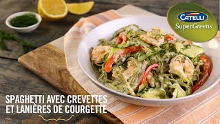 Catelli®  Spaghetti avec crevettes et lanières de courgette [upl. by Ainotna]