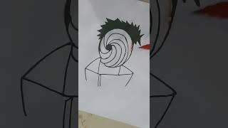 Obito uchicha art obito anime naruto akatsuki drawing artvlogger art artistvlog [upl. by Hitt]