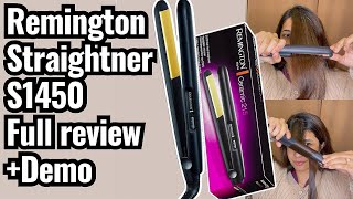 Remington Hair Straightener S1450  Honest Full Review  Demo remington [upl. by Durrej]