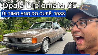 OPALA DIPLOMATA cupê SE 1988 último ano dessa versão motor ficha técnica consumo e detalhes [upl. by Marnia750]