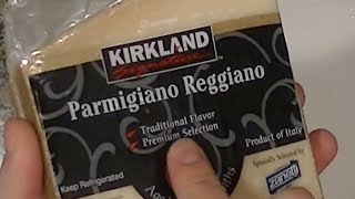 Real Parmesan Cheese Parmigiano Reggiano From Costco Review [upl. by Ahsoet]