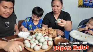 30 pirasong Balut Mukbang  Bisaya Studio Fam [upl. by Hanej]