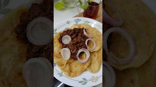 Porotta amp beef Roast food nonveg parotta cooking beef kitchen meat recipe shorts [upl. by Burney]