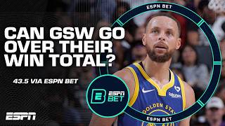 Discussing the Warriors win total of 435 👀  ESPN BET Live [upl. by Alvina]