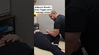 AdductorGroin Trigger Point Massage Release [upl. by Asirehc]