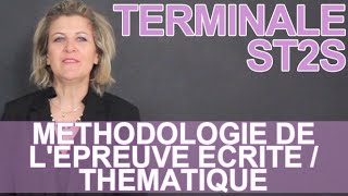 Méthodologie de lépreuve écritethématique du Bac  ST2S  Terminale  Les Bons Profs [upl. by Acinoryt84]