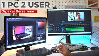 Cara Bikin 1 PC Bisa Dipakai Banyak Orang BERSAMAAN  TUTORIAL MULTIUSER WINDOWS 1110 [upl. by Kragh556]