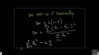 Durbin Watson Statistic and Autocorrelation [upl. by Ierdna]