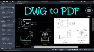 How to convert AutoCAD DWG File to PDF [upl. by Auroora]