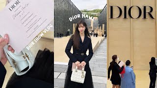 한국 첫 디올 패션쇼🖤 vlog 패션쇼 착장 하울🎱🛍 ft 블랙핑크 지수 수지 엑소 세훈 정해인 김연아 김나영 기은세🙊 [upl. by Broome910]