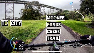 MOONEE PONDS CREEK TRAIL Broadmeadows to Melbourne City [upl. by Nnayr]