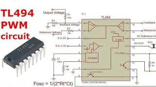 tl494 circuit diagram  tl494 tutorialtl494 power supply [upl. by Ogata407]