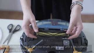 Tesvor：How to clean the rolling brush [upl. by Einahpts]