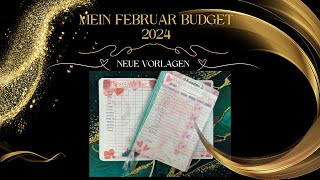 💞Mein Februar Budget 2024│🧑‍🎨Neue Vorlagen im Shop [upl. by Yrocej]