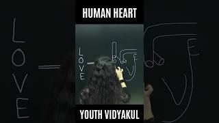 Human Heart easy Diagram humanheart sketch drawing heart [upl. by Norred]