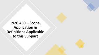 1926 Subpart L  Scaffolds Full Standard amp Appendices [upl. by Junko]