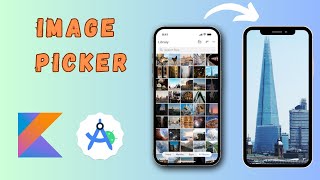 image picker in android studio Kotlin  How to pick image from gallery in android studio Kotlin [upl. by Annovy]