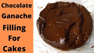 How to Make chocolate ganache filling  chocolate ganache filling for cake [upl. by Anuahc]