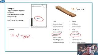 Voorbeeldexamen Rekenen MBO Niveau 3  Deel 4  Nieuwe rekeneisen [upl. by Ion238]