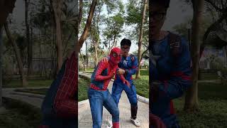 Spiderman and Captain America team up as one to fight giant monsters spideylife [upl. by Shelagh]