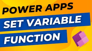 Power Apps Set Variable Function [upl. by Cadmarr]