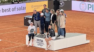 MUTUA MADRID OPEN 2024 FINAL DOBLES FEMENINO KREJCIKOVAampSIEGEMUND vs SORRIBESampBUCSA [upl. by Rosen499]