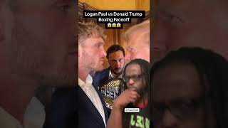 Logan Paul v Donald Trump Boxing Match👀😂 [upl. by Elvah566]