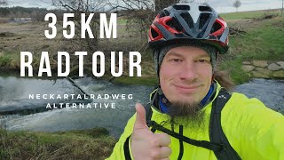 35km Radtour  Aktiv trotz Arthrose  Alternative zum Neckartalradweg [upl. by Jackquelin]