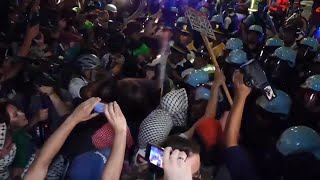 Protesters clash with Chicago police during final hours of the DNC [upl. by Allekram]