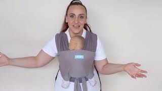 MOBY Easy Wrap  How to Adjust As Baby Grows [upl. by Ardna698]