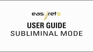 Quantel Medical EasyRet  User Guide SubLiminal [upl. by Benildas]