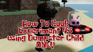 How to SOLO EXPERIMENT 43 Contract using DUMPSTER ONLY  Tower Heroes Roblox  Halloween Event 2024 [upl. by Lyrej]