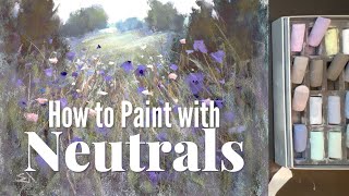 How to Paint with Neutrals  Soft Pastel Painting Tutorial [upl. by Akirehc465]