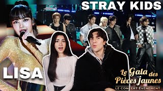 LISA BLACKPINK ‘Lalisa’  STRAY KIDS ‘SClass’  Le Gala des Pièces Jaunes PERFORMANCE REACTION [upl. by Sartin]