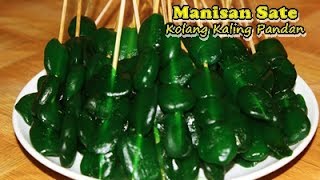 Cara Membuat Manisan Sate Kolang Kaling Pandan Enak dan Mudah ala Zasanah [upl. by Aneed152]