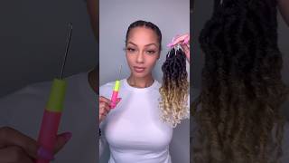 TOYOTRESS PASSION LOCS CROCHET HAIR 10”  Curly faux locs  short boho locs style [upl. by Ennaul]