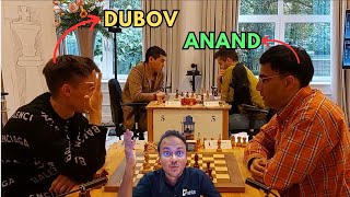 Vishy Anand finds a beautiful trick against Daniil Dubov  Levitov Chess Week [upl. by Quillan]