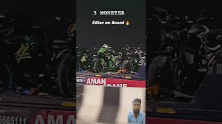 3 monster No ninja zx10R Hyabhusa Z900 youtubeshorts shorts ytshorts ninja viralvideo [upl. by Ainsworth243]