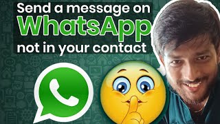 Send WhatsApp Message Without Adding Contact [upl. by Sungam]