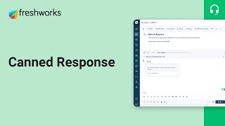 How to create Canned responses in Freshdesk [upl. by Ellga]