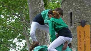 Castellers à Céret Pyrenées Orientales [upl. by Jamnis726]