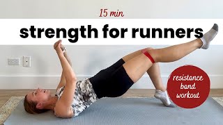 Resistance Band Workout for Runners  15 Mins  FollowAlong [upl. by Buehler]