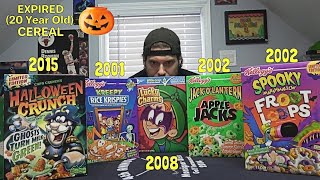 20 Year Old Halloween Cereal Taste Test  LA BEAST [upl. by Shulman]