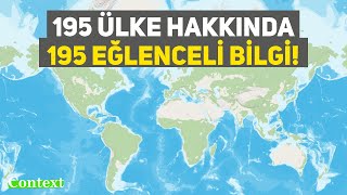 195 Ülke Hakkında 195 Eğlenceli Bilgi [upl. by Holna]