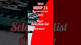 Group 2a final selection list 2022 [upl. by Cosma429]