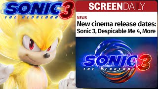 NEW Sonic Movie 3 DELAYED Release Date very confusing [upl. by Yendor700]