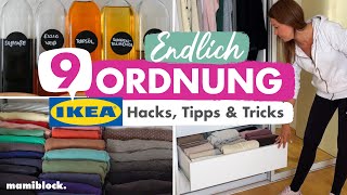 9 Ikea Hacks  Tipps amp Tricks  Ordnung im Haushalt ohne Aufwand  Sortieren und Ordnen  mamiblock [upl. by Zat]